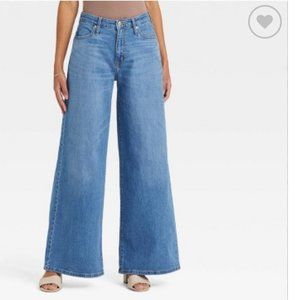 Oversized Flare Painters Hippy Jeans size 10